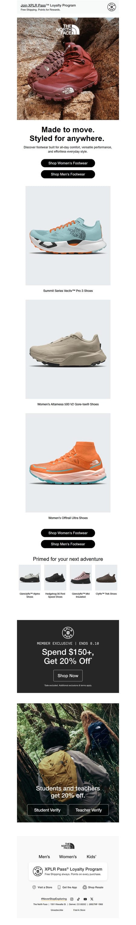 邮件模板创意 The North Face 261