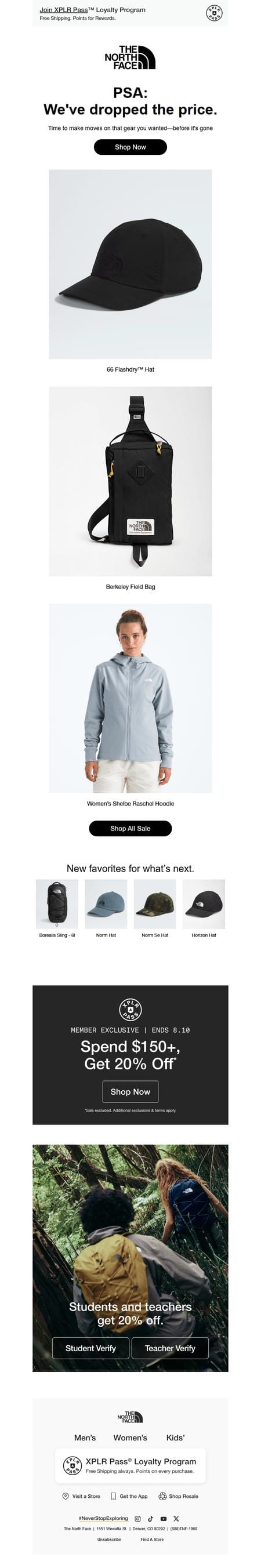 邮件模板创意 The North Face 262