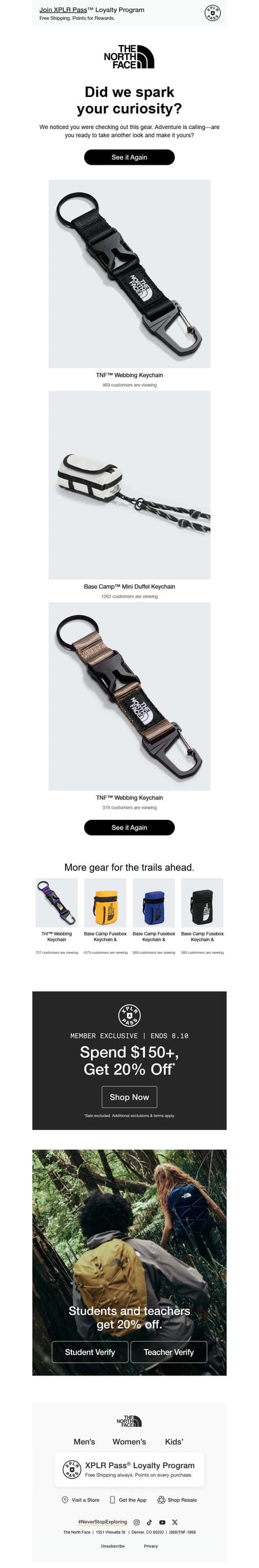 邮件模板创意 The North Face 264