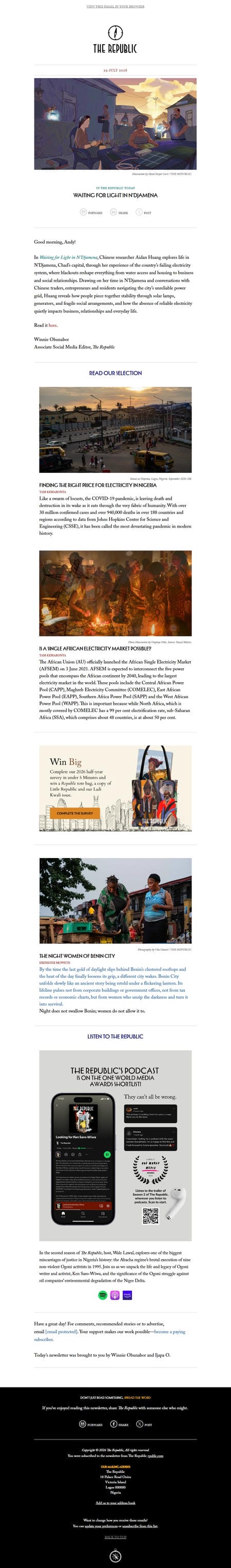 邮件模板创意 The Republic Today 139