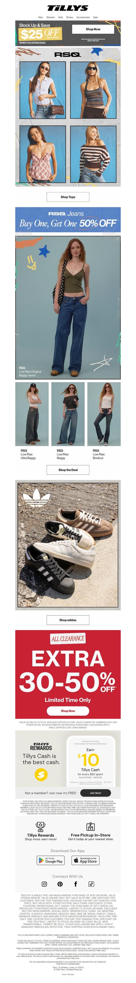 邮件模板创意 Tillys 457