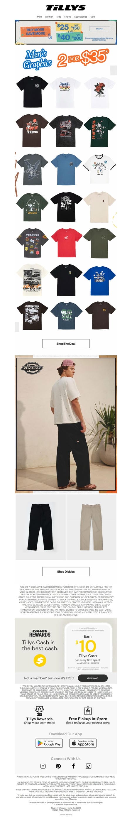 邮件模板创意 Tillys 463
