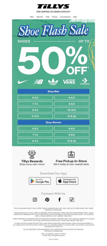 邮件模板创意 Tillys 465