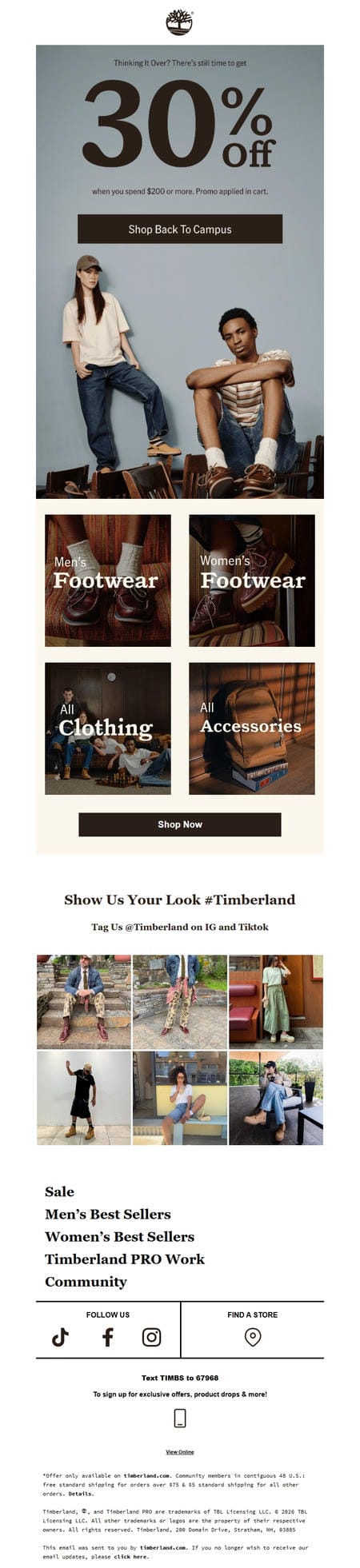 邮件模板创意 Timberland 207