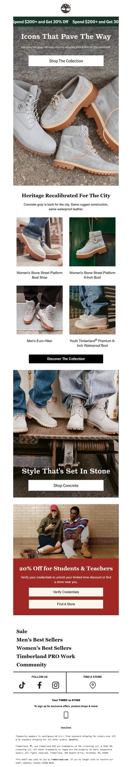 邮件模板创意 Timberland 209