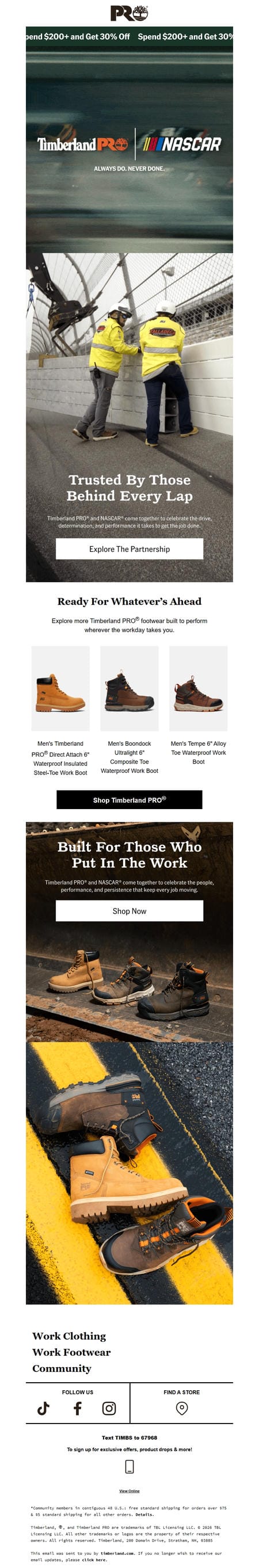 邮件模板创意 Timberland Pro 63