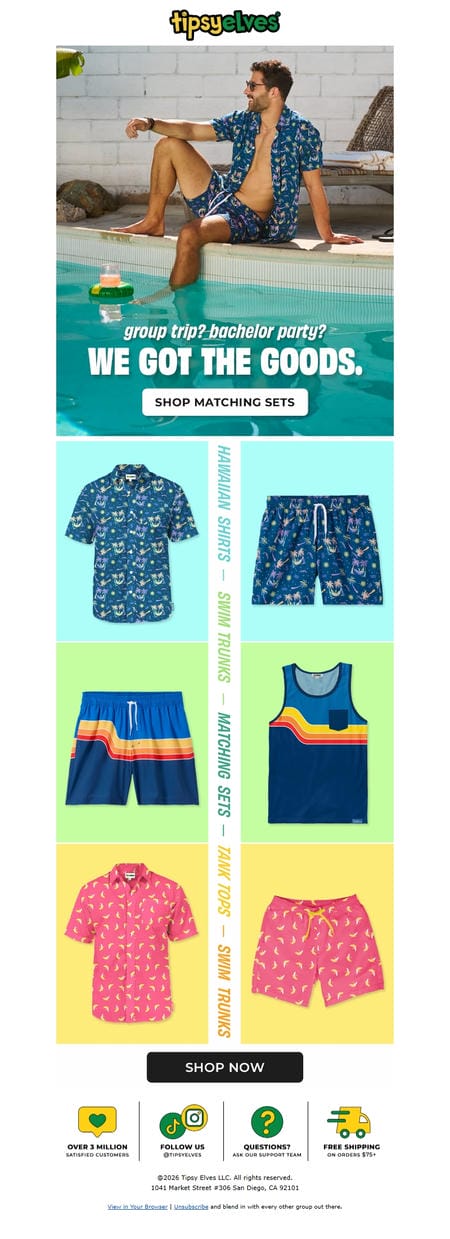 邮件模板创意 Tipsy Elves 225