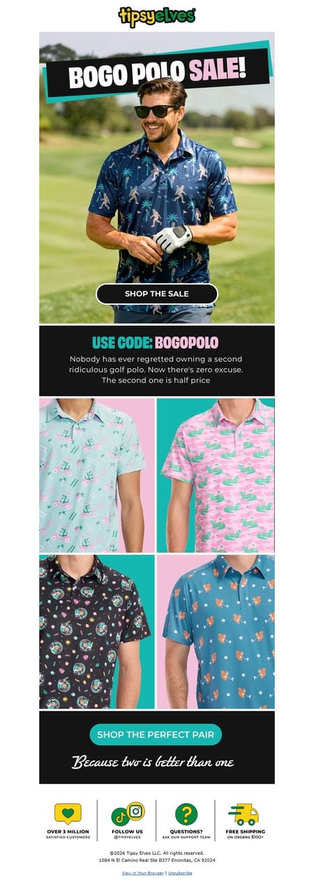 邮件模板创意 Tipsy Elves 229