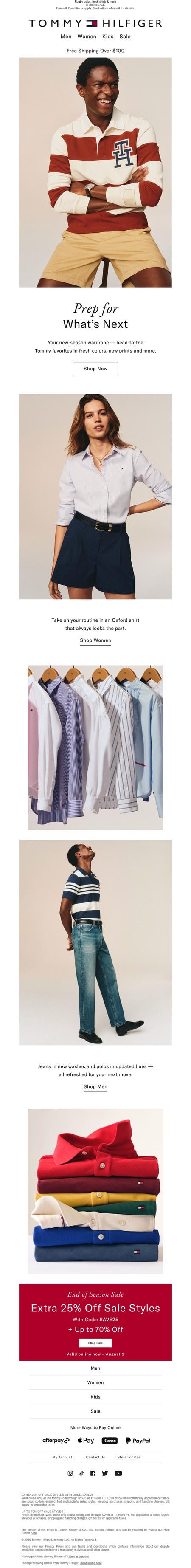 邮件模板创意 Tommy Hilfiger 58