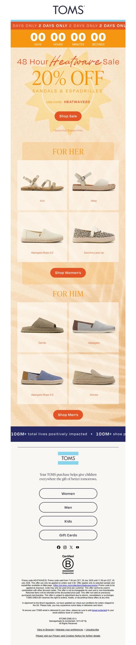 邮件模板创意 Toms Europe 108