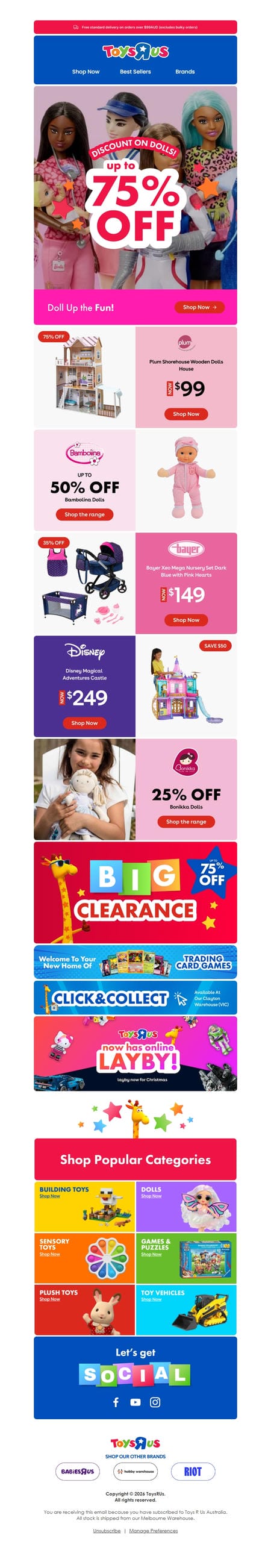 邮件模板创意 Toysrus 76