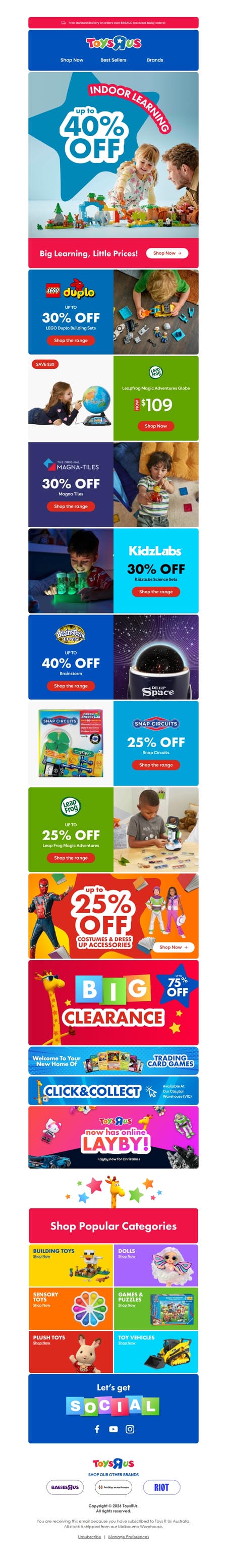 邮件模板创意 Toysrus 84