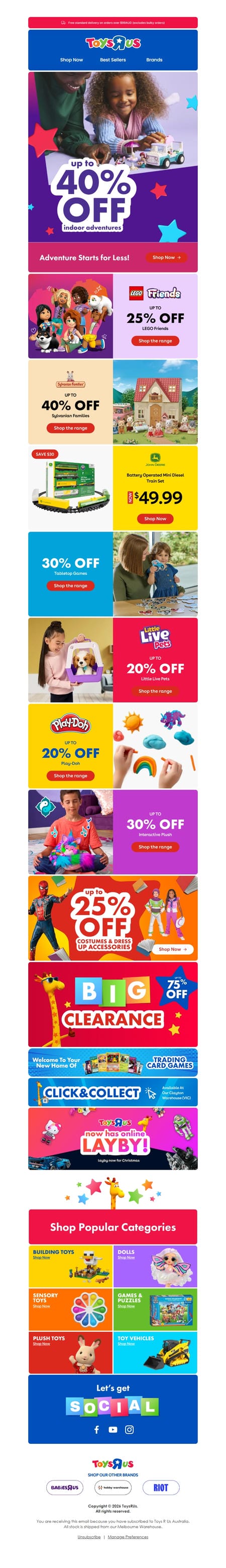 邮件模板创意 Toysrus 85