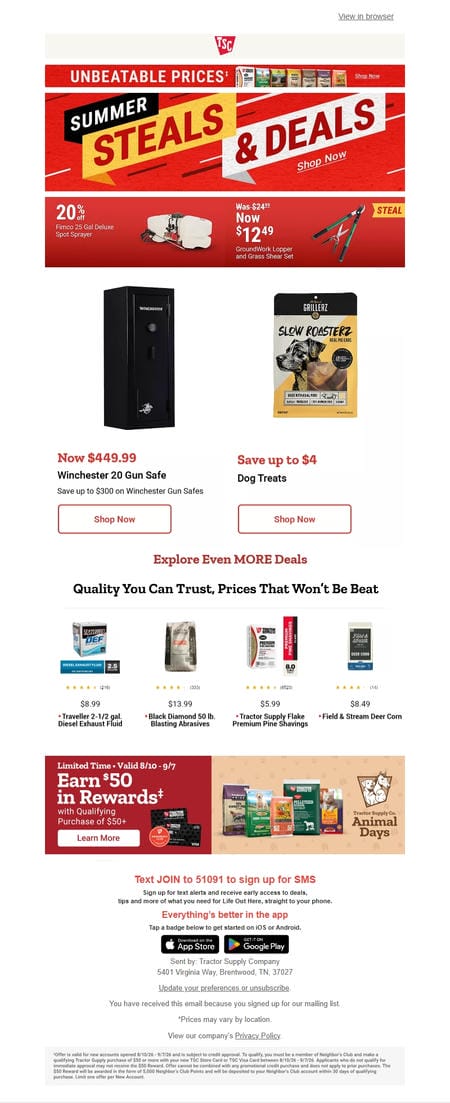 邮件模板创意 Tractor Supply Company 22