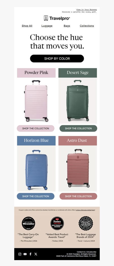 邮件模板创意 Travelpro 192
