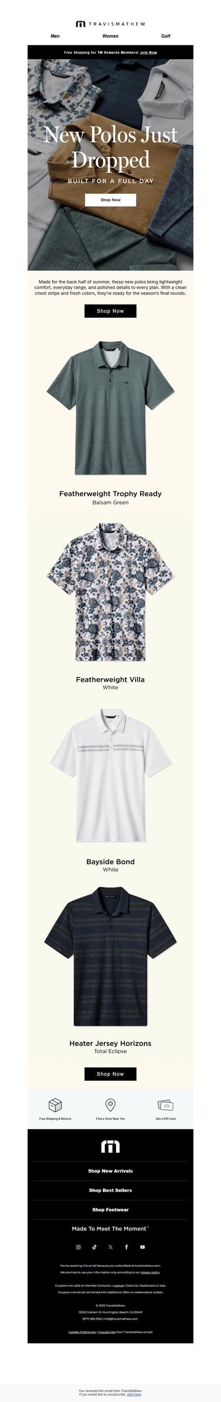 邮件模板创意 Travismathew 176