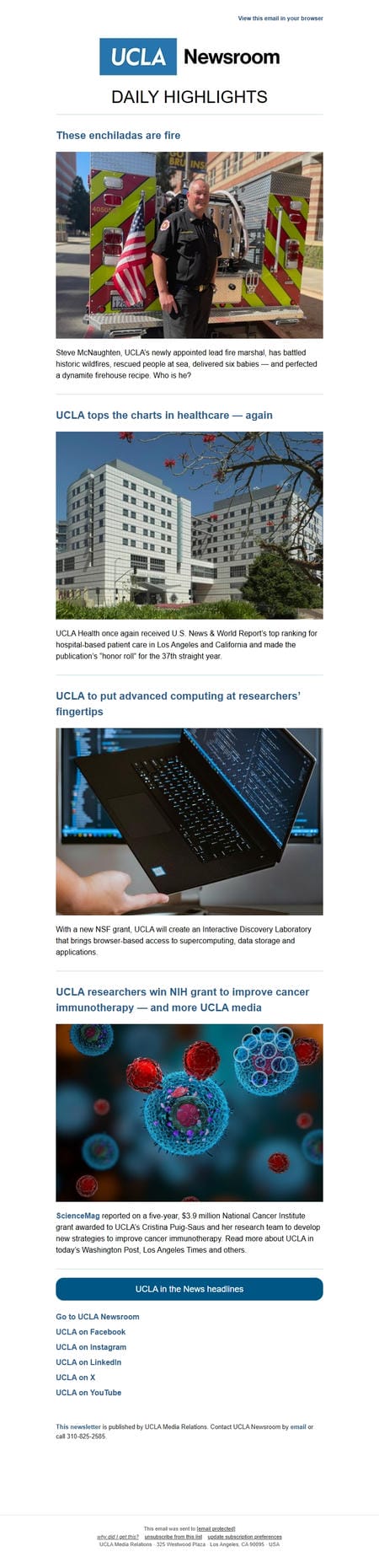 邮件模板创意 Ucla Newsroom 82