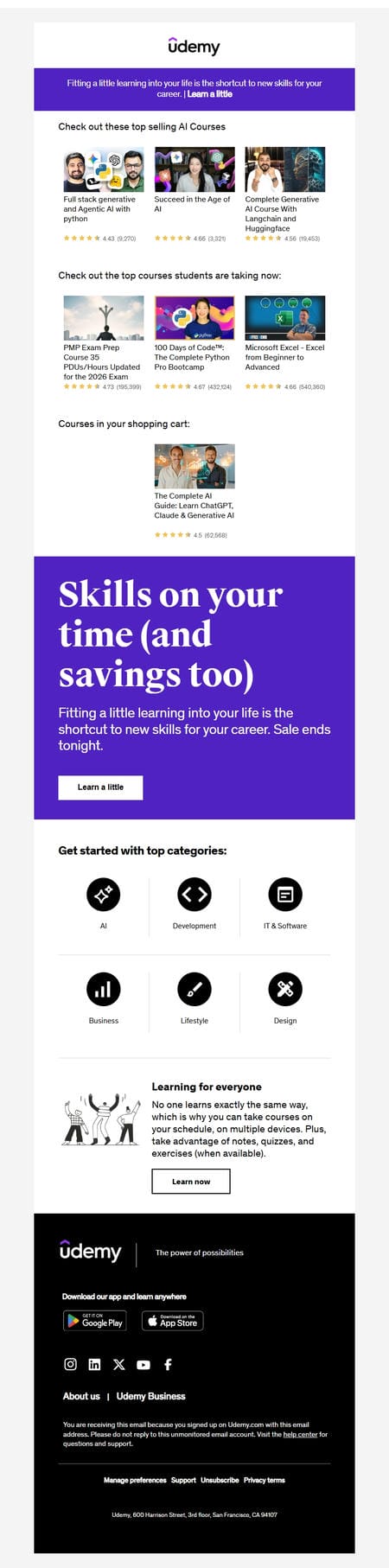 邮件模板创意 Udemy 148