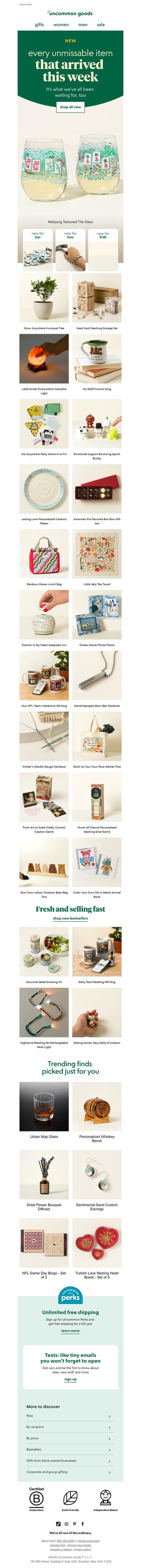 邮件模板创意 Uncommon Goods 79