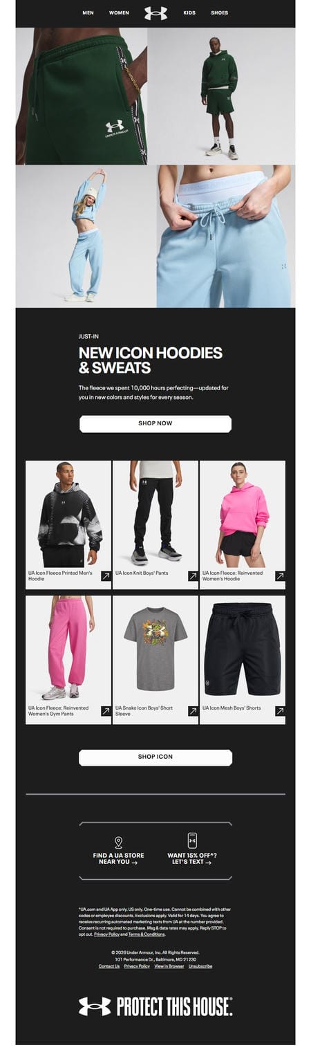 邮件模板创意 Under Armour 93