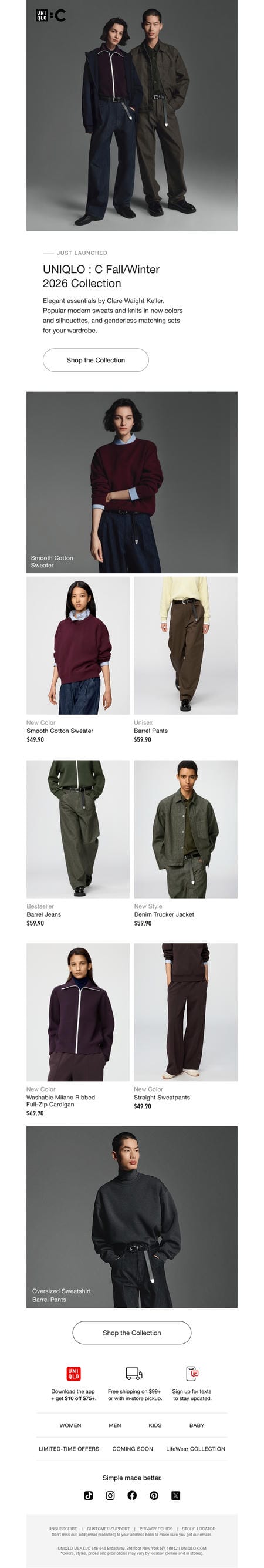 邮件模板创意 Uniqlo 504