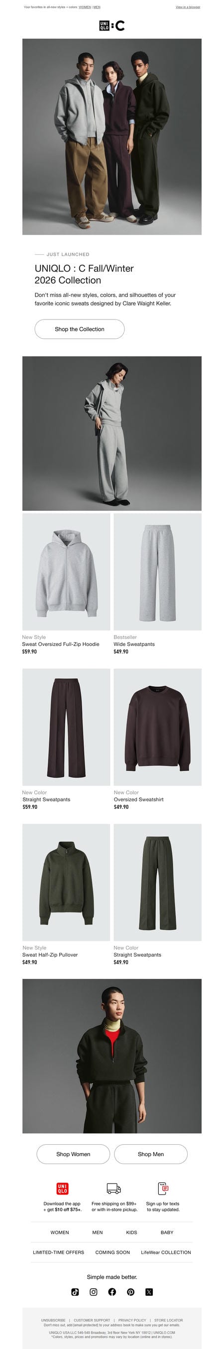 邮件模板创意 Uniqlo 510