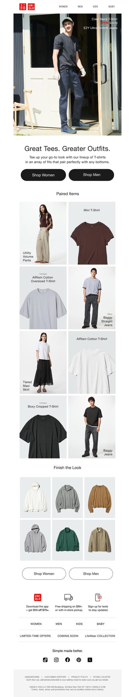 邮件模板创意 Uniqlo 512