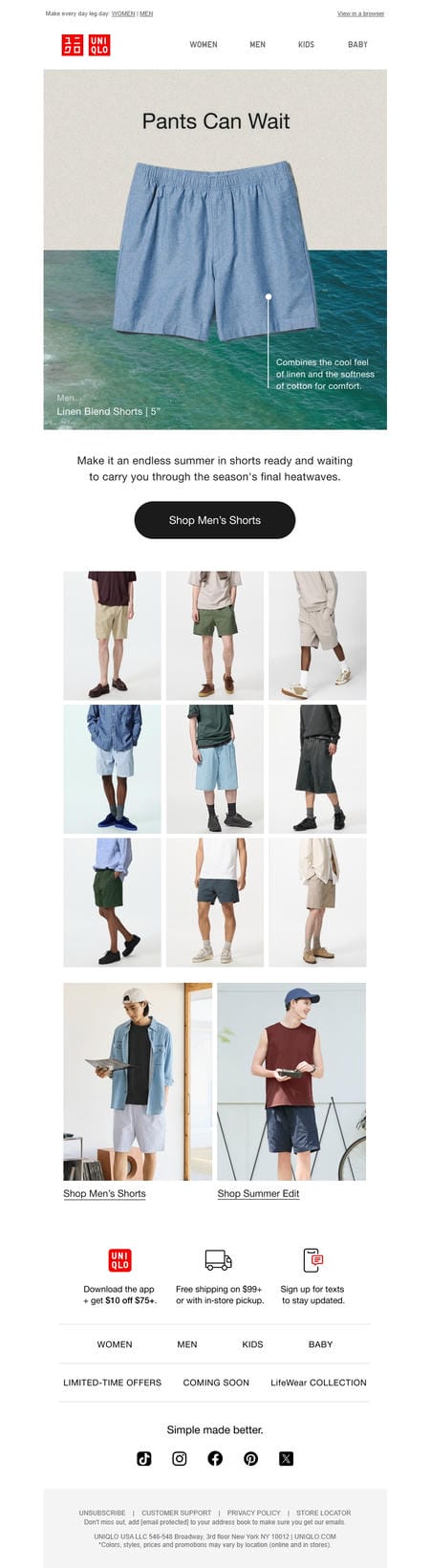 邮件模板创意 Uniqlo 513