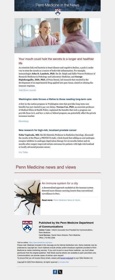 邮件模板创意 University Of Pennsylvania Health System 19