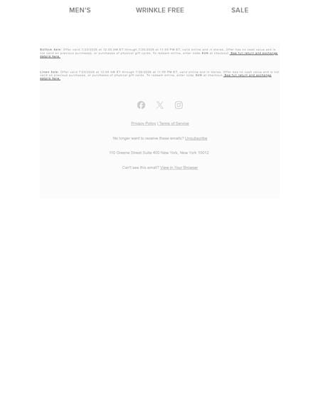 邮件模板创意 Untuckit 413