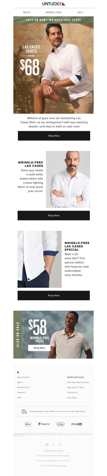邮件模板创意 Untuckit 424