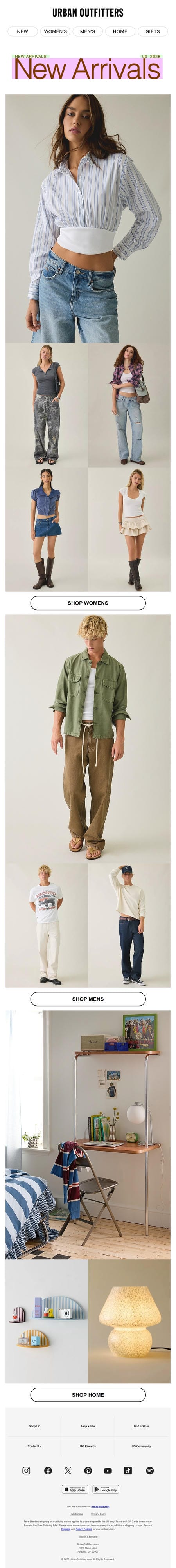 邮件模板创意 Urban Outfitters 754