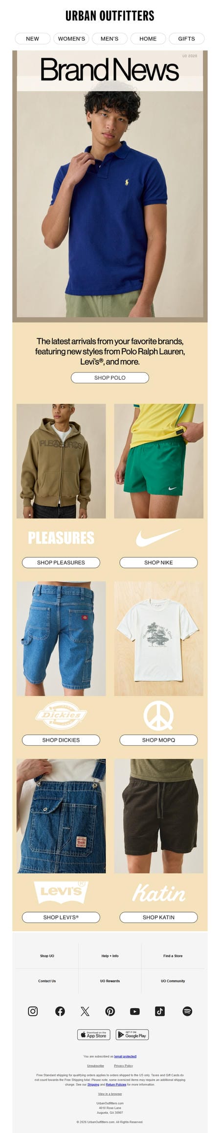 邮件模板创意 Urban Outfitters 756