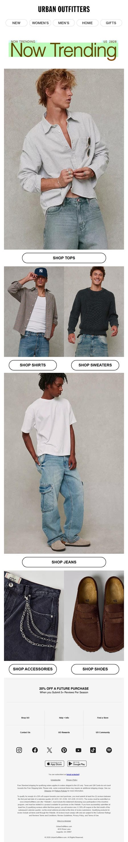 邮件模板创意 Urban Outfitters 761