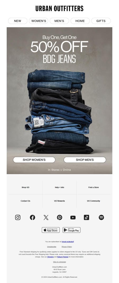 邮件模板创意 Urban Outfitters 762