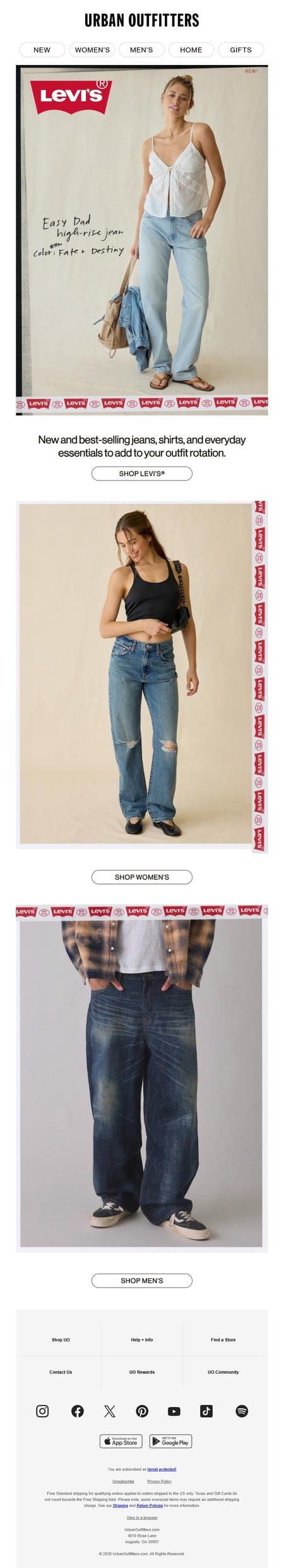 邮件模板创意 Urban Outfitters 776