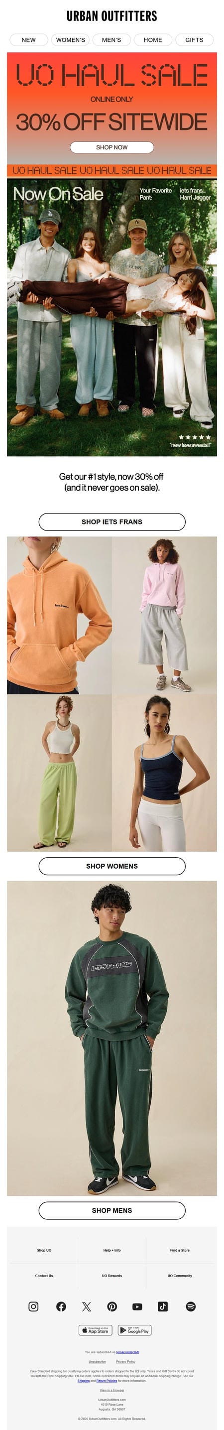 邮件模板创意 Urban Outfitters 778