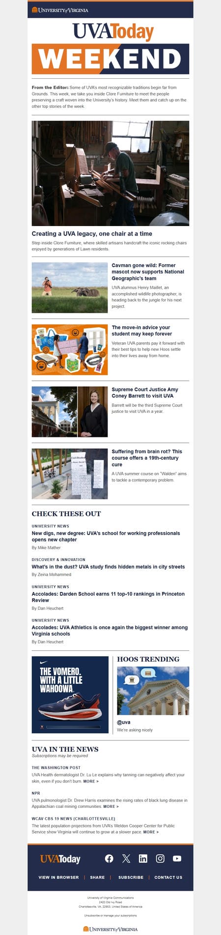 邮件模板创意 Uva Today Weekend 20