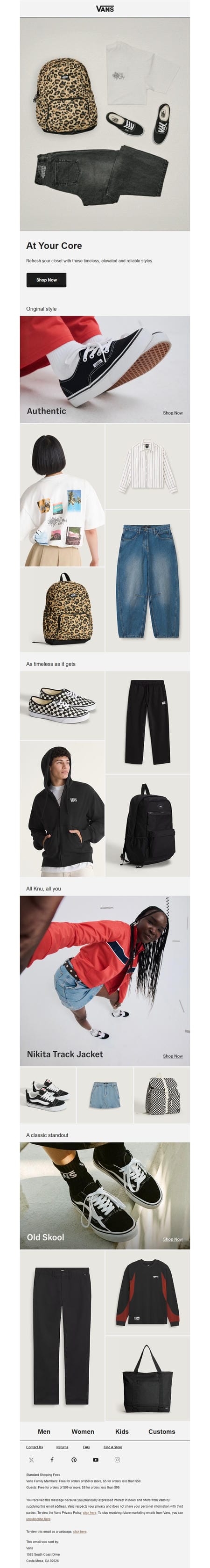 邮件模板创意 Vans 247