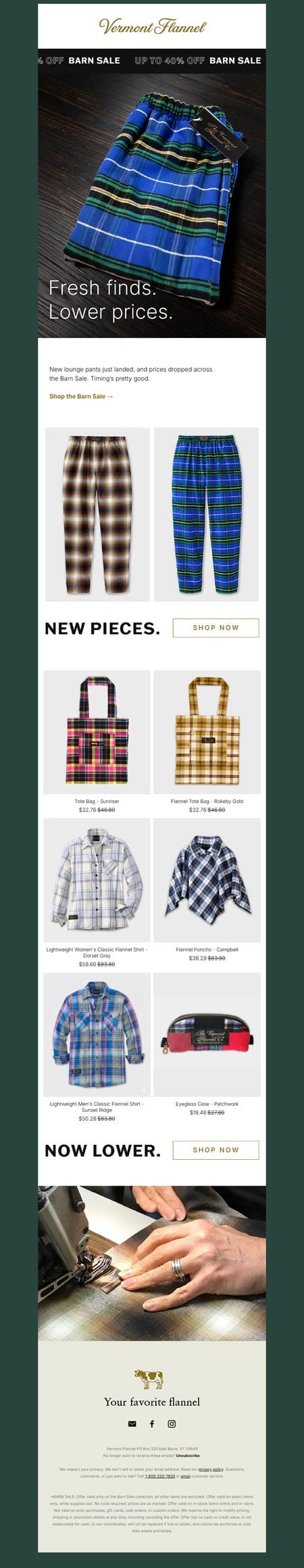 邮件模板创意 Vermont Flannel 76