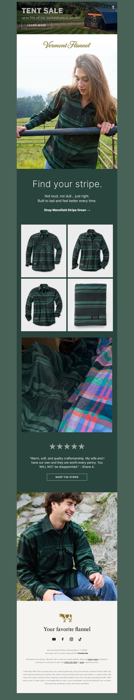邮件模板创意 Vermont Flannel 77