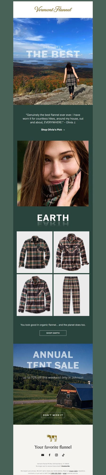 邮件模板创意 Vermont Flannel 78