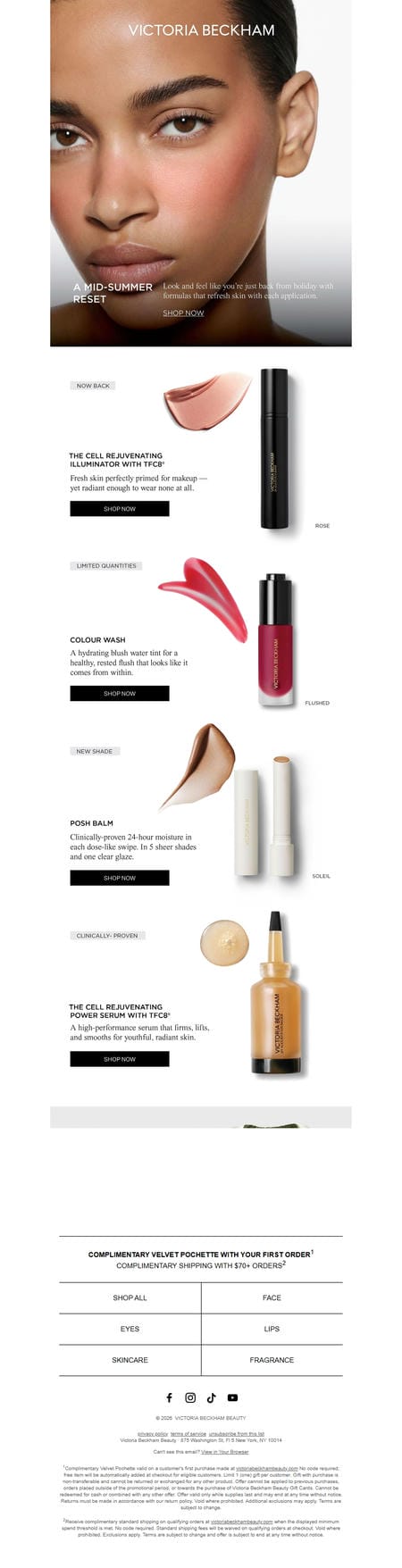 邮件模板创意 Victoria Beckham Beauty 112