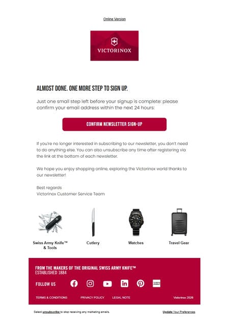 邮件模板创意 Victorinox