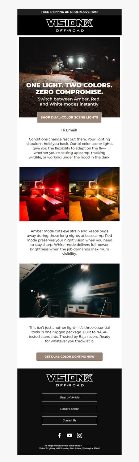 邮件模板创意 Vision X Lighting 2