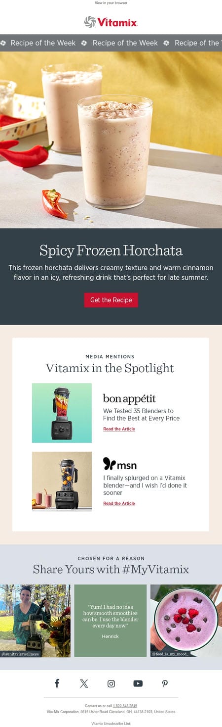邮件模板创意 Vitamix 73