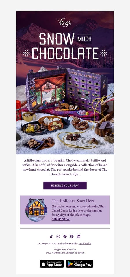 邮件模板创意 Vosges Haut Chocolat 17