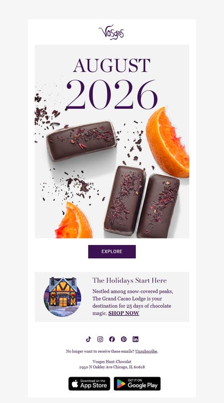 邮件模板创意 Vosges Haut Chocolat 22