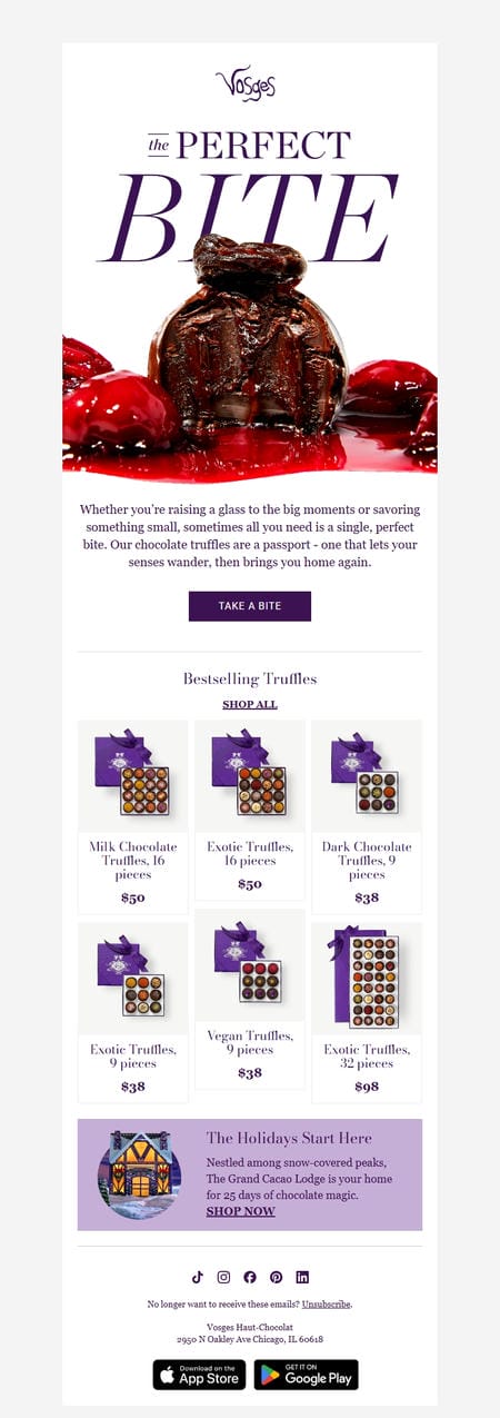 邮件模板创意 Vosges Haut Chocolat 23