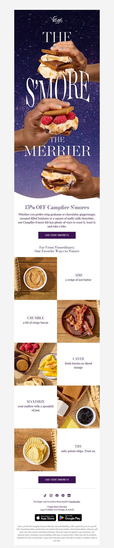 邮件模板创意 Vosges Haut Chocolat 25